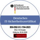 Zertifizierungssiegel des BSI für genuscreen Zertifizierungssiegel des BSI für genuscreen