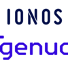 the logos of Ionos und genua joined in one image